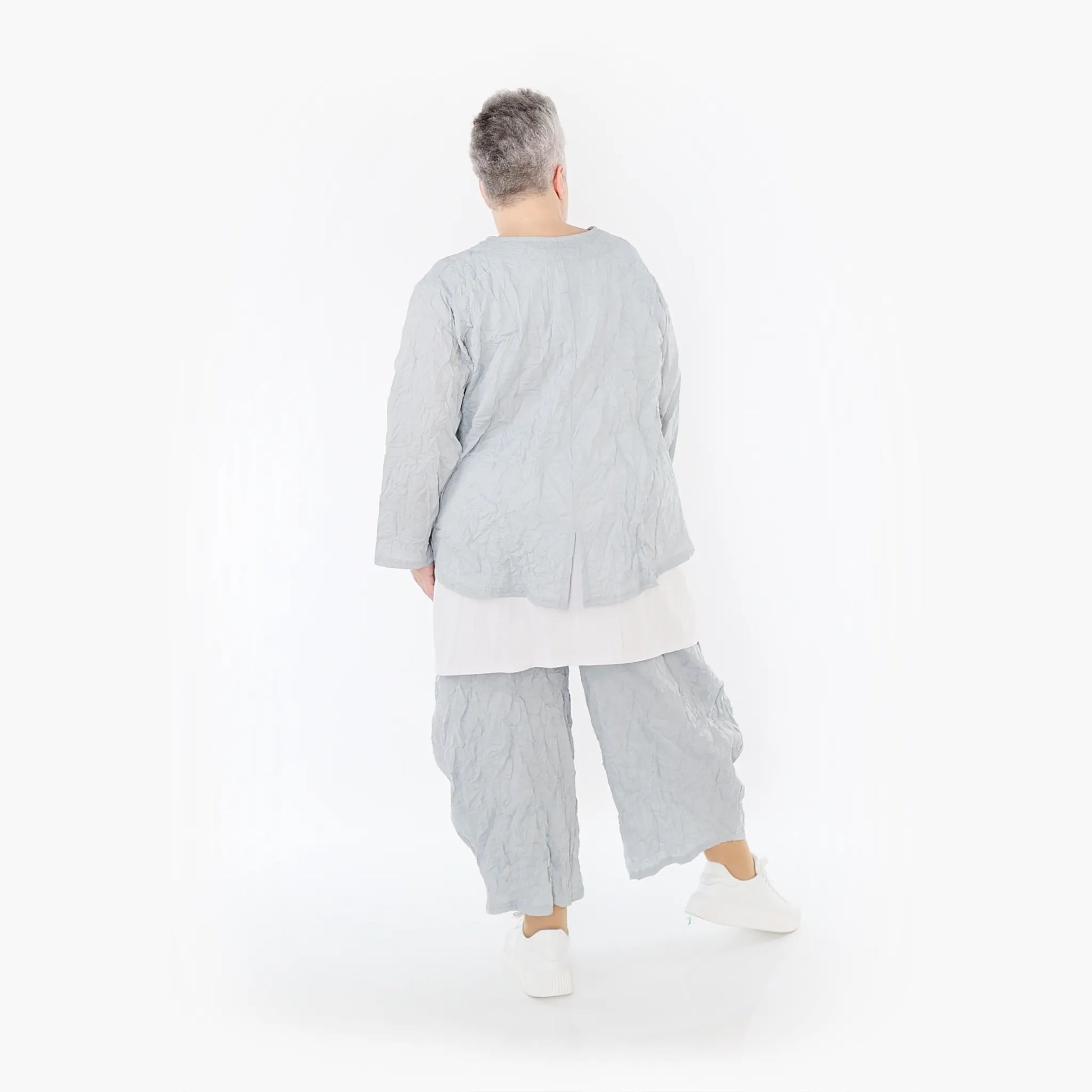  Ballonhose von AKH Fashion aus Materialmix, 1372.08069, Hellgrau, Ausgefallen, Zeitlos