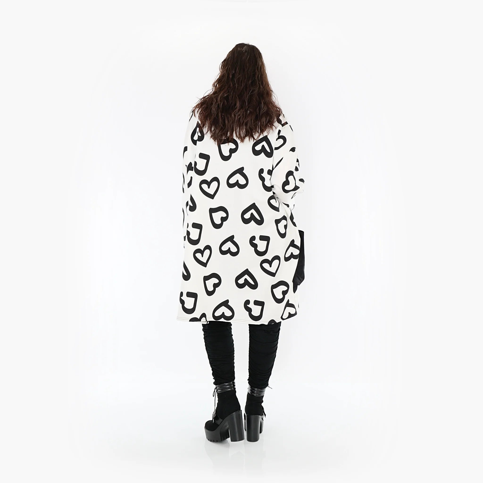  Ballonjacke von AKH Fashion aus Baumwolle, 1390.06996, Weiß-Schwarz, Schick, Modern