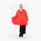  A-Form Jacke von AKH Fashion aus Polyester, 1404.07015, Rot, Schick, Modern, Bequem