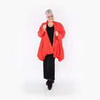  A-Form Jacke von AKH Fashion aus Polyester, 1404.07015, Rot, Schick, Modern, Bequem