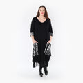  Ballonkleid von AKH Fashion aus Viskose, 1418.05909, Schwarz/Weiß, Schick, Modern, Bequem