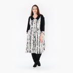  Ballon Bluse von AKH Fashion aus Viskose, 1418.06899, Weiß/Schwarz, Schick, Modern, Bequem