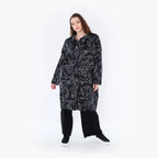  AKH Fashion Mantel in gerader Form, aus Baumwolle, 1406693, Schwarz/Weiß, Schick, Modern