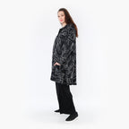  AKH Fashion Jacke in gerader Form, aus Baumwolle, 1406694, Schwarz/Weiß, Schick, Modern