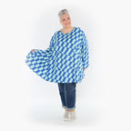 A-Form Shirt von AKH Fashion aus Baumwolle, ausgefallene, zeitlose Lagenlook Mode