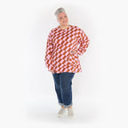  AKH Fashion Shirt in gerader Form, aus Baumwolle, 1427.06987, Pink/Cognac, Kariert, Schick