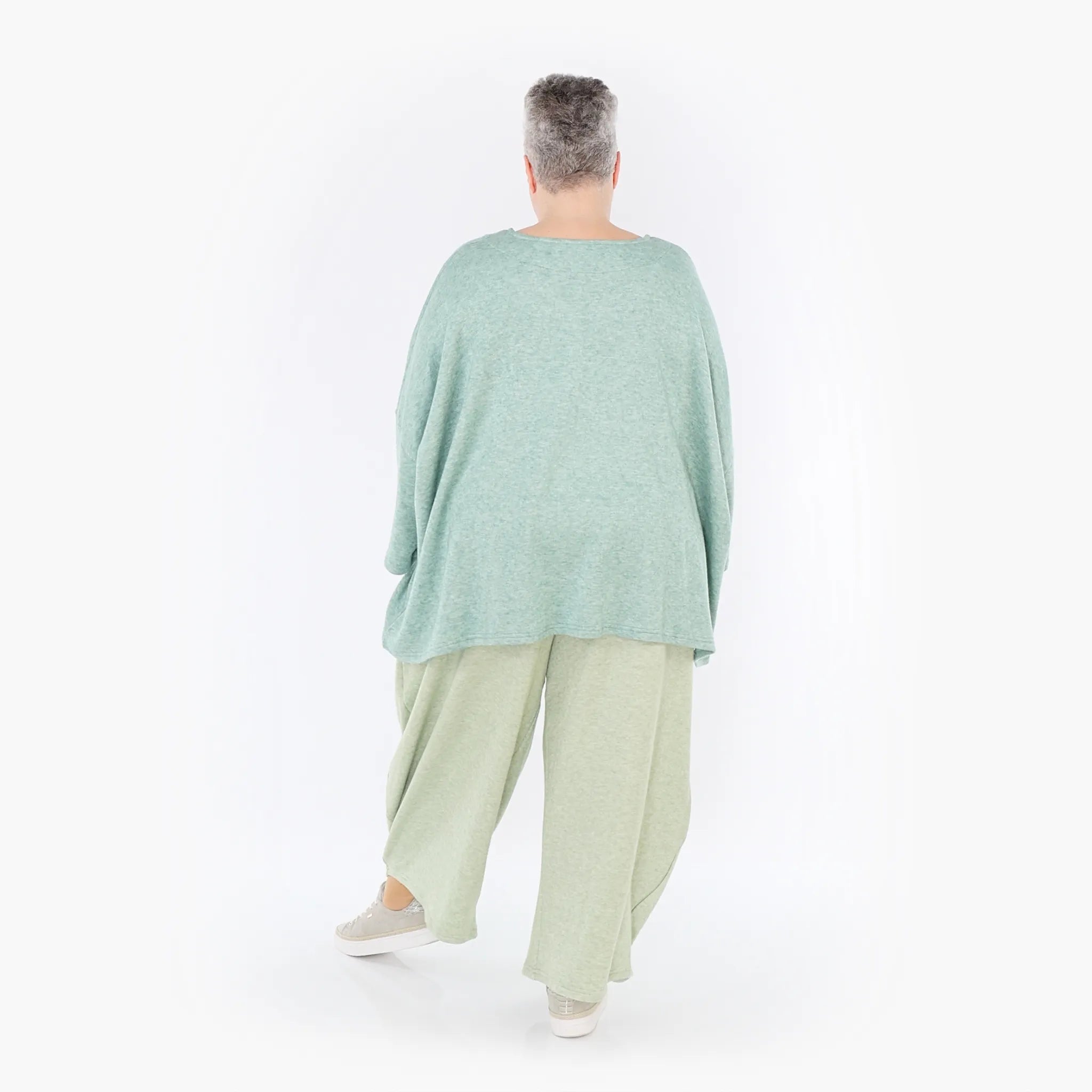  AKH Fashion Bigshirt in kastiger Form, aus Viskose, 1429.06993, Mint, Schick, Modern, Bequem