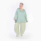  AKH Fashion Bigshirt in kastiger Form, aus Viskose, 1429.06993, Mint, Schick, Modern, Bequem