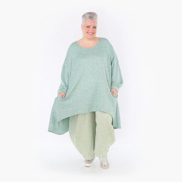 A-Form Bigshirt von AKH Fashion aus Viskose, 1429.07014, Mint, Schick, Modern, Bequem, Schick