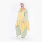  A-Form Weste von AKH Fashion aus Viskose, 1429.00110, LimeGelb, Schick, Modern, Bequem