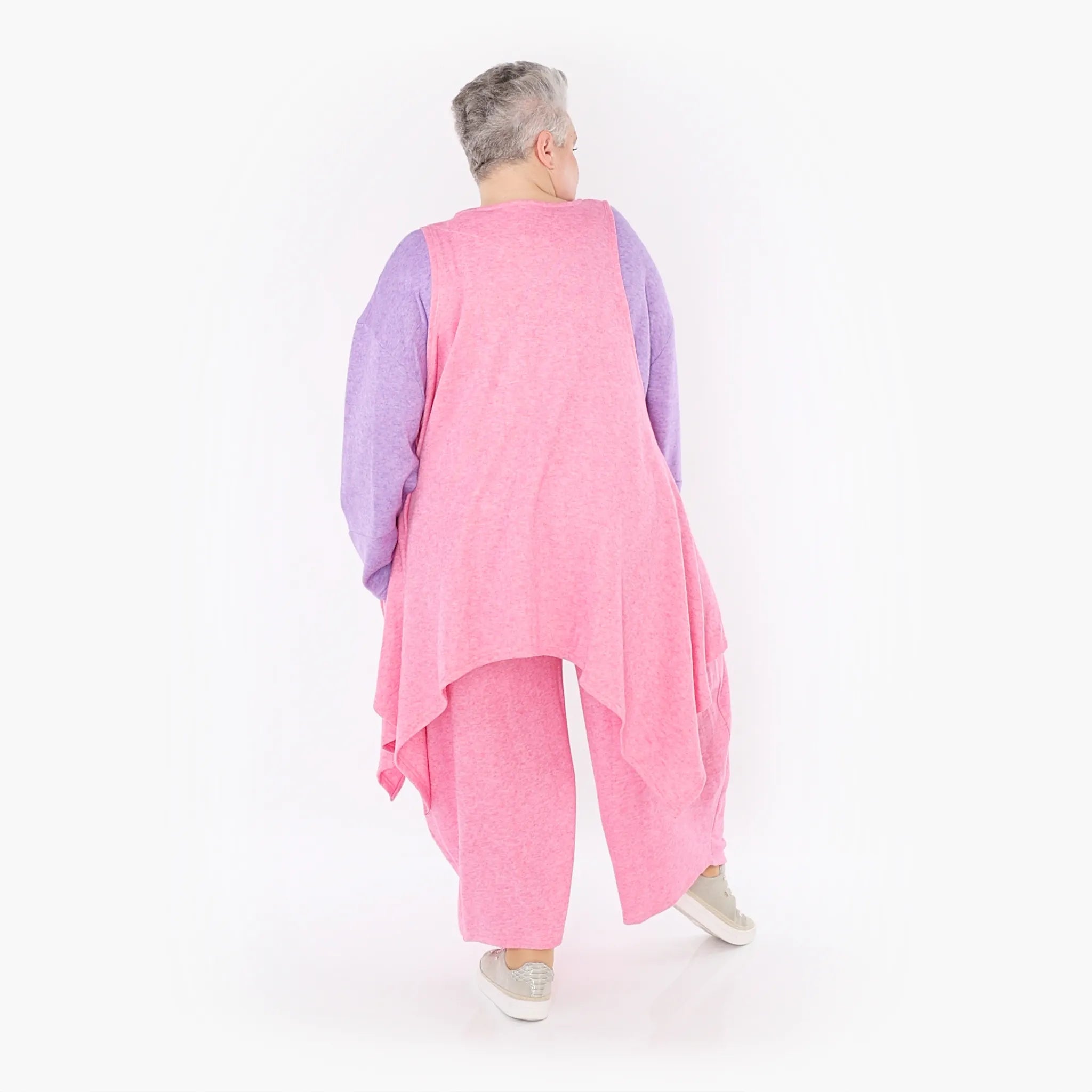  A-Form Weste von AKH Fashion aus Viskose, 1429.00110, Pink, Schick, Modern, Bequem, Schick