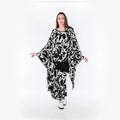  Zipfel Bigshirt von AKH Fashion aus Viskose, 1434.07026, Schwarz/Weiß, Schick, Modern, Bequem
