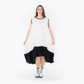  A-Form Kleid von AKH Fashion aus Baumwolle, 1440.07023, Schwarz/Weiß, Schick, Modern
