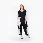  A-Form Bigshirt von AKH Fashion aus Baumwolle, 1441.06894, Schwarz/Weiß, Schick, Modern