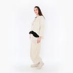  AKH Fashion Jacke in gerundeter Form, aus Baumwolle, 1447.00130, Ecru, Streifen, Schick