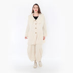  A-Form Jacke von AKH Fashion aus Baumwolle, 1447.06070, Ecru, Streifen, Schick, Modern