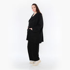  A-Form Jacke von AKH Fashion aus Baumwolle, 1447.06070, Schwarz, Streifen, Schick, Modern