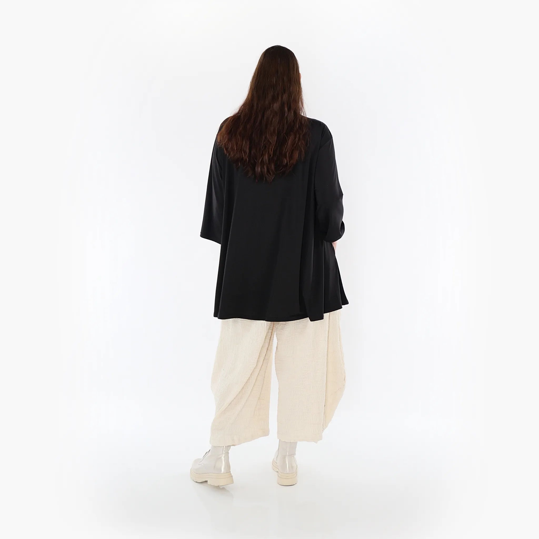  Ballonhose von AKH Fashion aus Baumwolle, 1447.08069, Ecru, Streifen, Schick, Modern