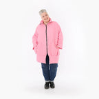  AKH Fashion Jacke in gerader Form, aus Materialmix, 1448.06550, Pink, Kariert, Schick