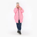  AKH Fashion Jacke in gerader Form, aus Materialmix, 1448.06550, Pink, Kariert, Schick