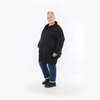  AKH Fashion Jacke in gerader Form, aus Materialmix, 1448.06550, Schwarz, Kariert, Schick