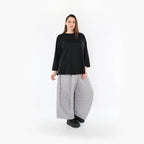  Ballonhose von AKH Fashion aus Materialmix, 1448.08069, Hellgrau, Kariert, Schick, Modern