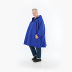 Ballonjacke von AKH Fashion aus Materialmix, 1450.07045, Royalblau, Jacquard, Schick
