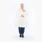  Ballonjacke von AKH Fashion aus Materialmix, 1450.07045, Weiß, Jacquard, Schick, Modern