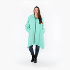  A-Form Mantel von AKH Fashion aus Materialmix, 1450.07043, Mintgrün, Jacquard, Schick