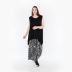  Ballonhose von AKH Fashion aus Materialmix, 1452.08069, Schwarz/Weiß, Abstrakt, Schick