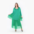  A-Form Bigshirt von AKH Fashion aus Materialmix, 1457.06862, Grün, Ausgefallen, Zeitlos