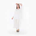  A-Form Bigshirt von AKH Fashion aus Materialmix, 1457.06862, Weiß, Ausgefallen, Zeitlos