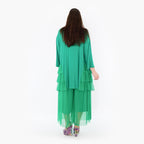  AKH Fashion Hose in gerader Form, aus Materialmix, 1457.07047, Grün, Ausgefallen, Zeitlos