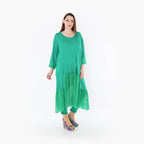  A-Form Kleid von AKH Fashion aus Materialmix, 1457.07048, Grün, Ausgefallen, Zeitlos