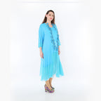 A-Form Kleid von AKH Fashion aus Materialmix, 1457.07048, Türkis, Ausgefallen, Zeitlos