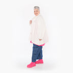  A-Form Jacke von AKH Fashion aus Baumwolle, 1458.07029, Weiß, Ausgefallen, Zeitlos, Schick