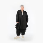  A-Form Cardigan von AKH Fashion aus Polyester, 1466.07040, Schwarz, Ausgefallen, Zeitlos