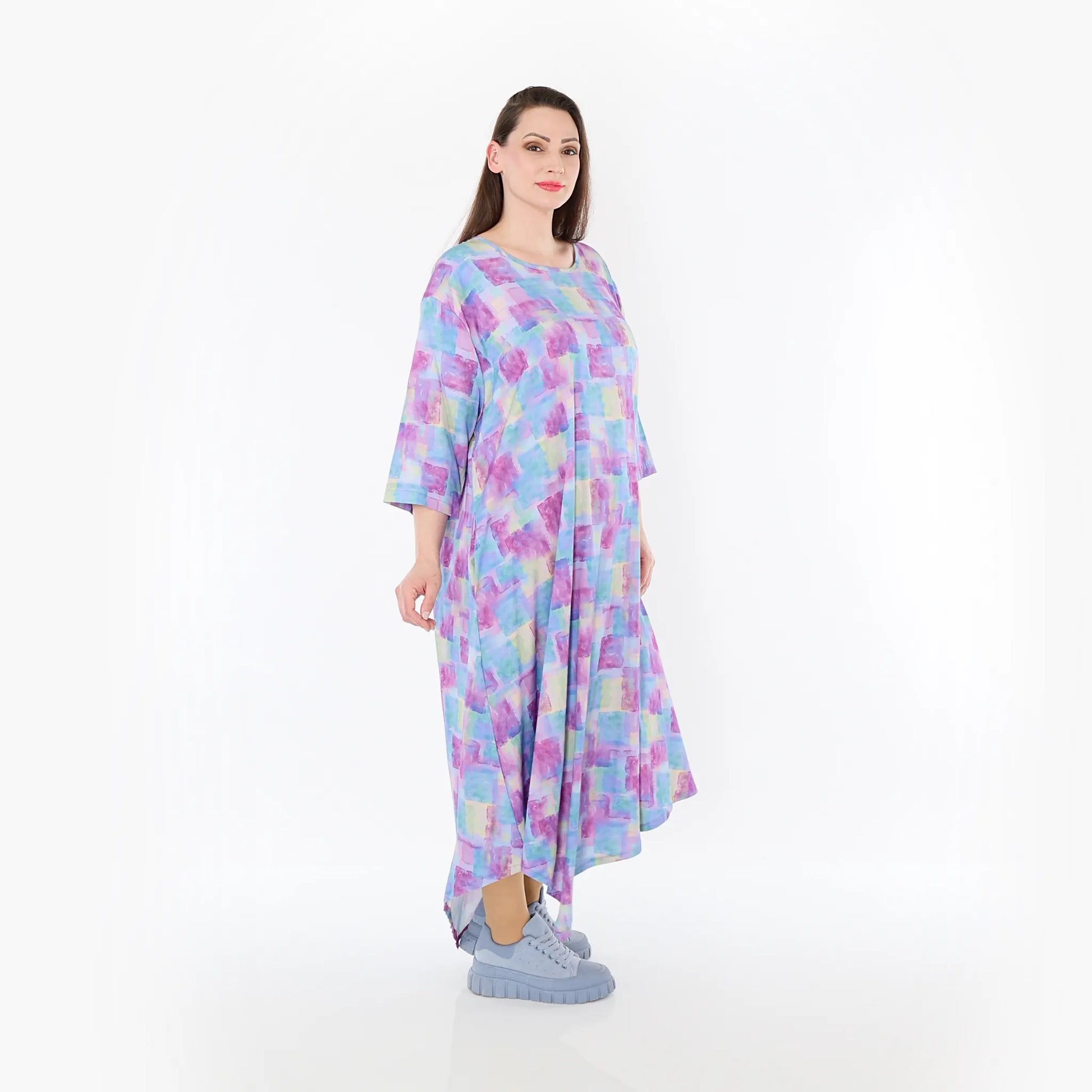  Ballonkleid von AKH Fashion aus Viskose, 1469.01927, Multicolor, Farbmix, Ausgefallen