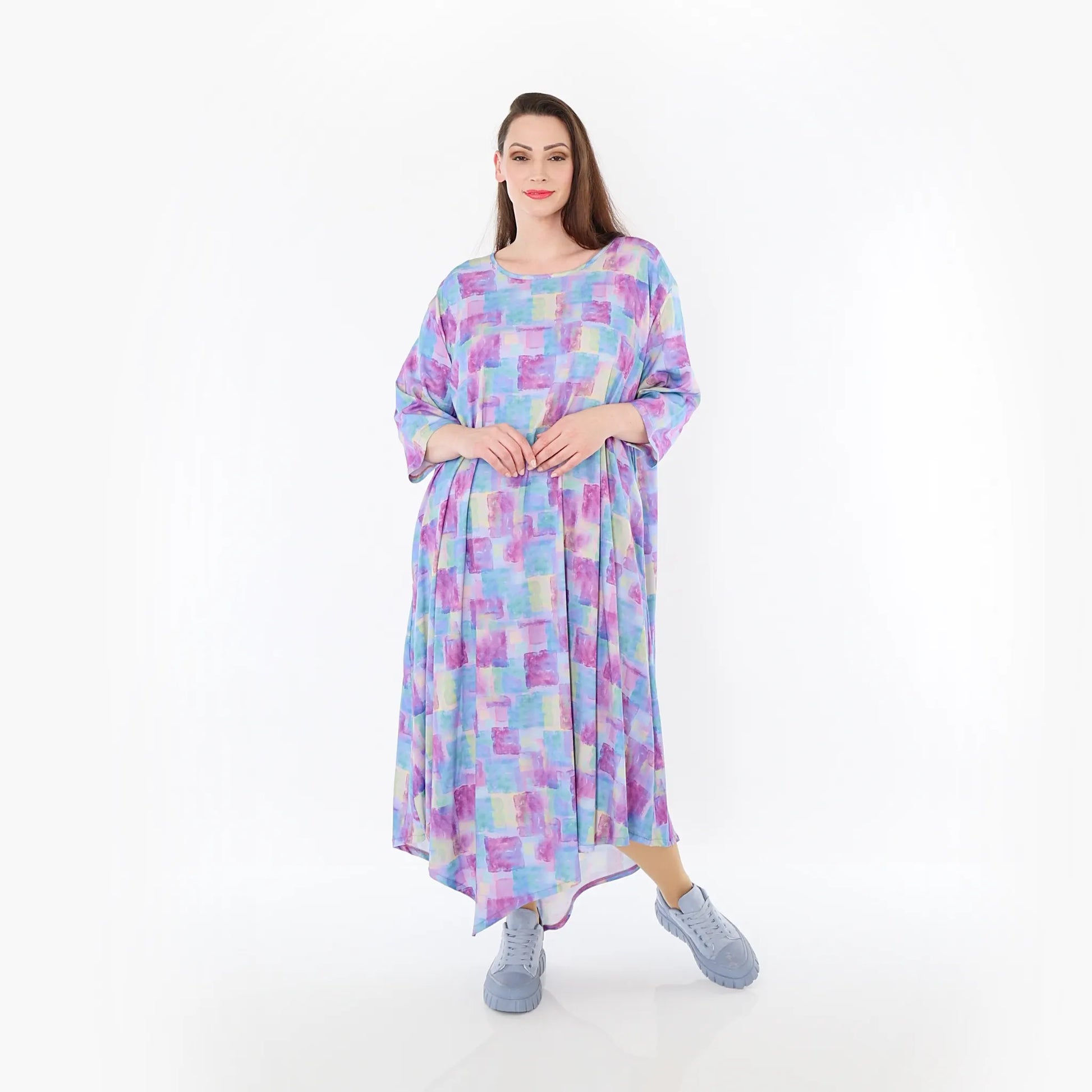  Ballonkleid von AKH Fashion aus Viskose, 1469.01927, Multicolor, Farbmix, Ausgefallen