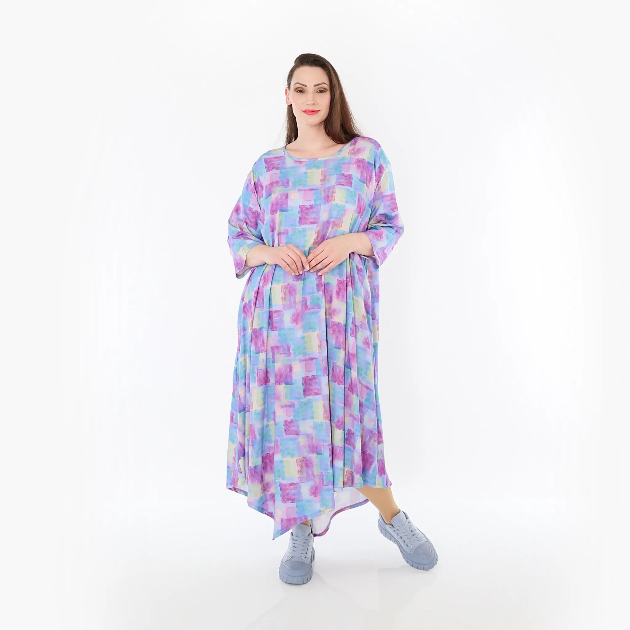  Ballonkleid von AKH Fashion aus Viskose, 1469.01927, Multicolor, Farbmix, Ausgefallen