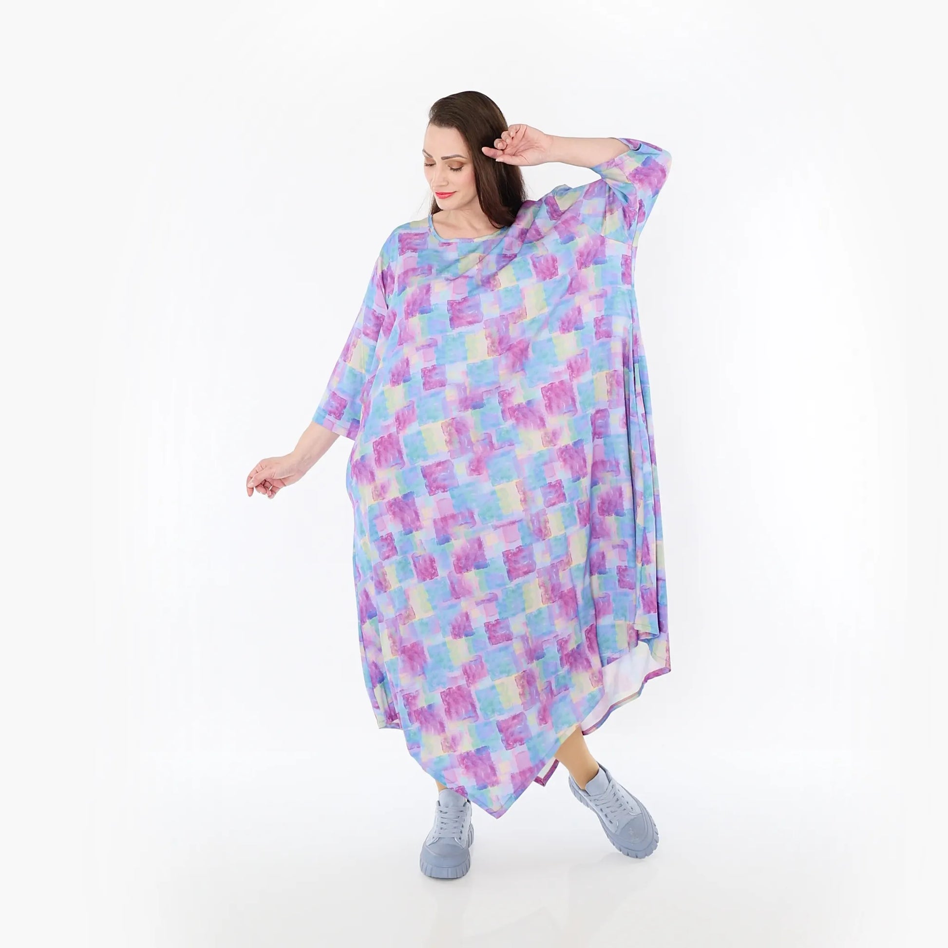  Ballonkleid von AKH Fashion aus Viskose, 1469.01927, Multicolor, Farbmix, Ausgefallen