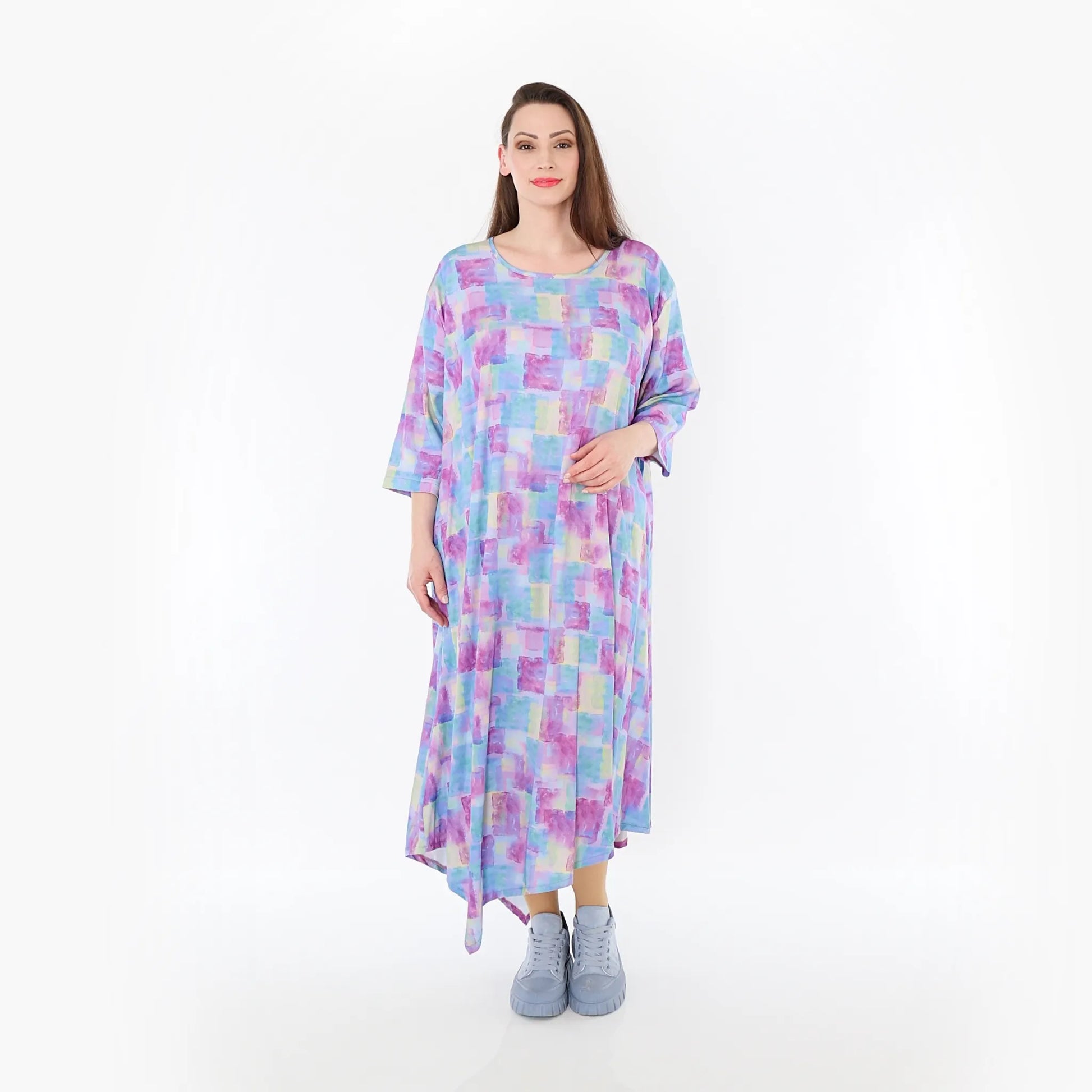  Ballonkleid von AKH Fashion aus Viskose, 1469.01927, Multicolor, Farbmix, Ausgefallen