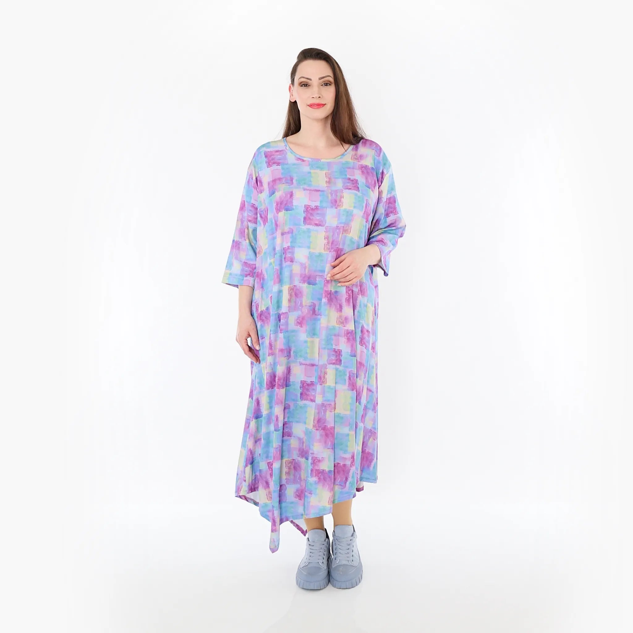  Ballonkleid von AKH Fashion aus Viskose, 1469.01927, Multicolor, Farbmix, Ausgefallen