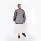  A-Form Jacke von AKH Fashion aus Viskose, 1474.06939, Schwarz, Ausgefallen, Zeitlos