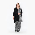  A-Form Bigshirt von AKH Fashion aus Viskose, 1475.07075, Schwarz/Weiß, Buchstaben, Schick