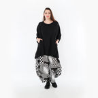 A-Form Bigshirt von AKH Fashion aus Baumwolle, 1477.07069, Schwarz, Ausgefallen, Zeitlos