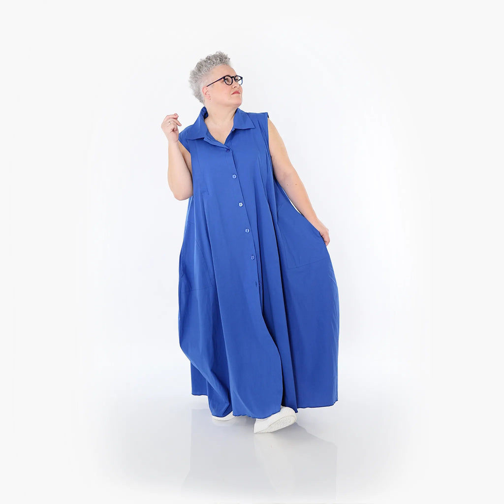  Ballon Weste von AKH Fashion aus Baumwolle, 1482.07066, Royalblau, Ausgefallen, Zeitlos