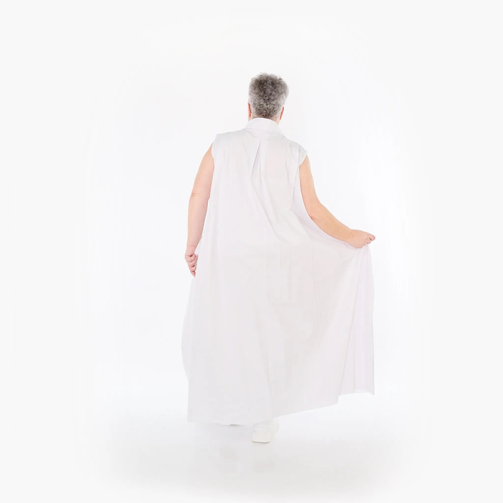  Ballon Weste von AKH Fashion aus Baumwolle, 1482.07066, Weiß, Ausgefallen, Zeitlos, Schick