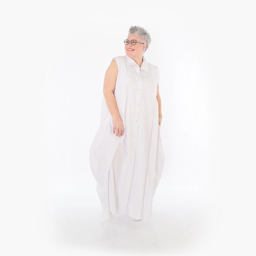  Ballon Weste von AKH Fashion aus Baumwolle, 1482.07066, Weiß, Ausgefallen, Zeitlos, Schick