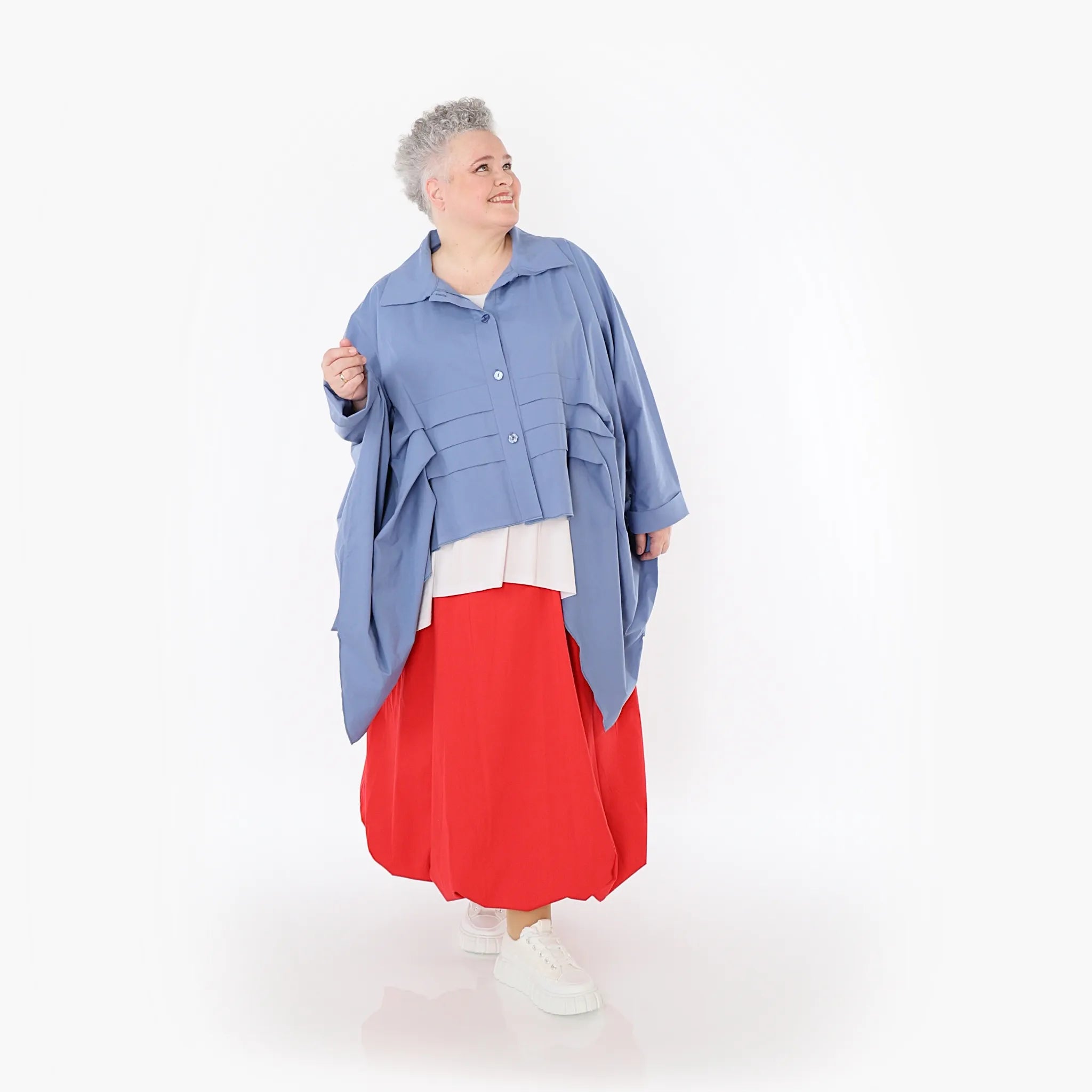  Ballonrock von AKH Fashion aus Baumwolle, 1482.07081, Rot, Ausgefallen, Zeitlos, Schick